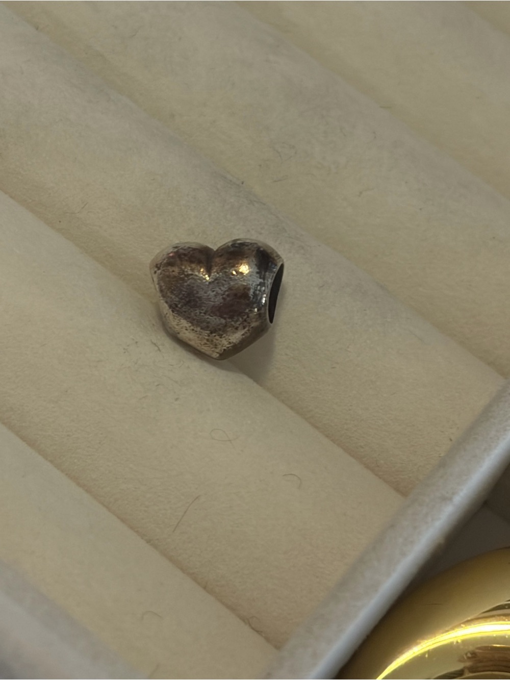 Pandora "Big Heart" sterling silver charm